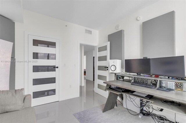 office space with visible vents