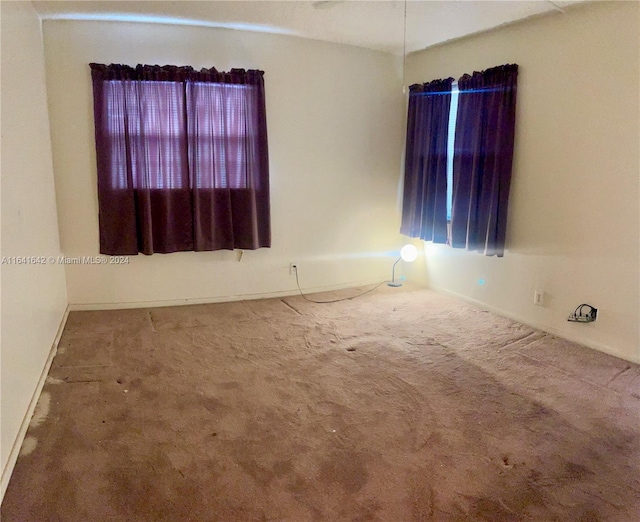 spare room with carpet