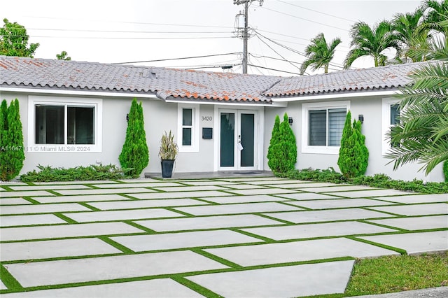 rear view of house with a patio area