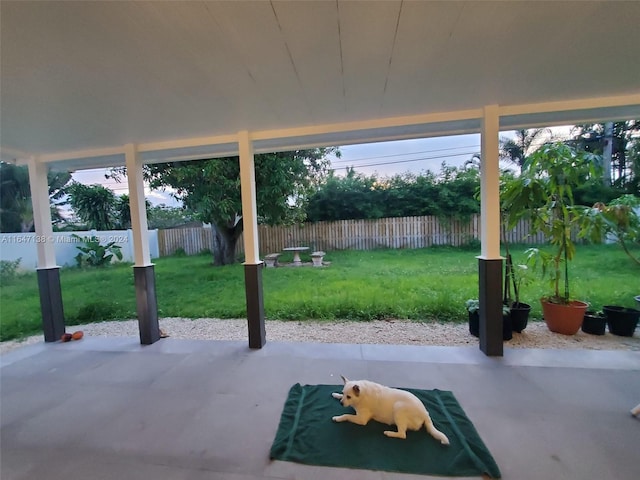 4741 NE 19th Ave, Fort Lauderdale, FL 33308 - view of patio with a fenced backyard