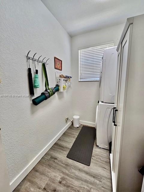 bathroom with vanity, hardwood / wood-style floors, and toilet