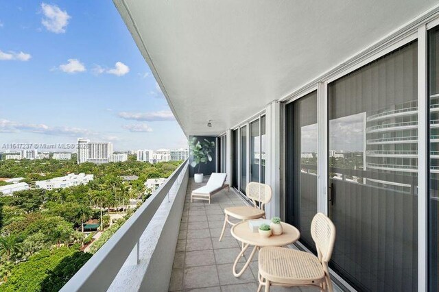 view of balcony