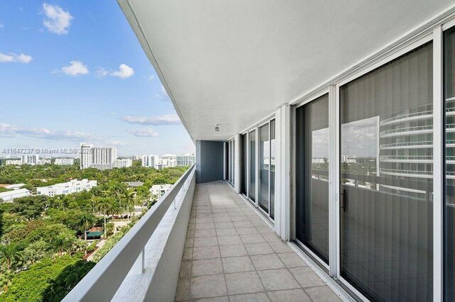 view of balcony