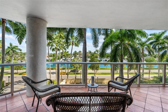 3598 Yacht Club Dr Unit 302, Aventura, FL 33180 - view of patio / terrace featuring a balcony