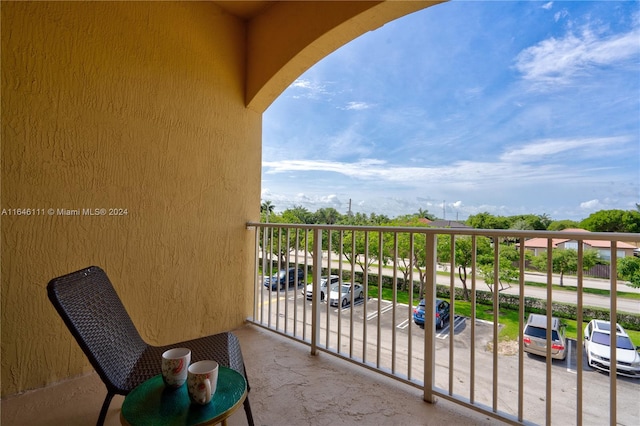 view of balcony