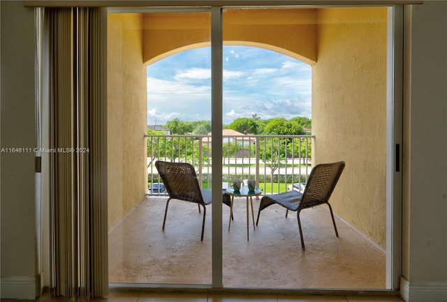 view of balcony