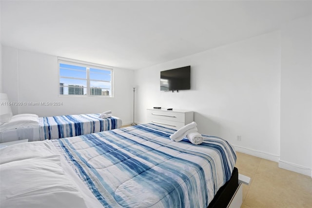 view of tiled bedroom