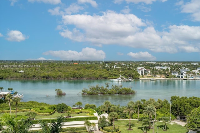 view of water feature