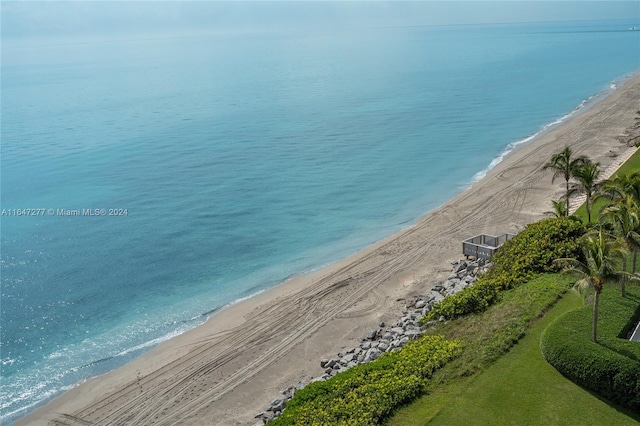 water view featuring a view of the beach