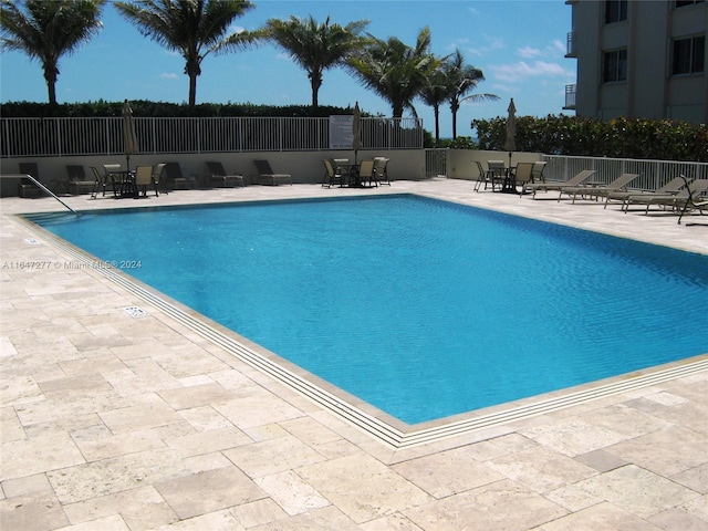 view of pool with a patio area