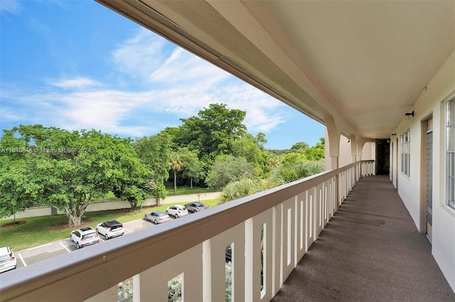 view of balcony