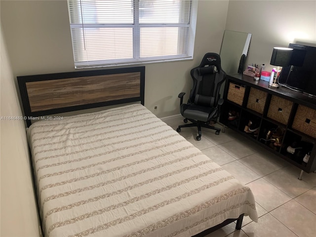 view of tiled bedroom