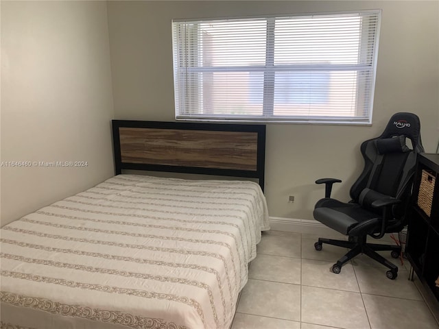 view of tiled bedroom