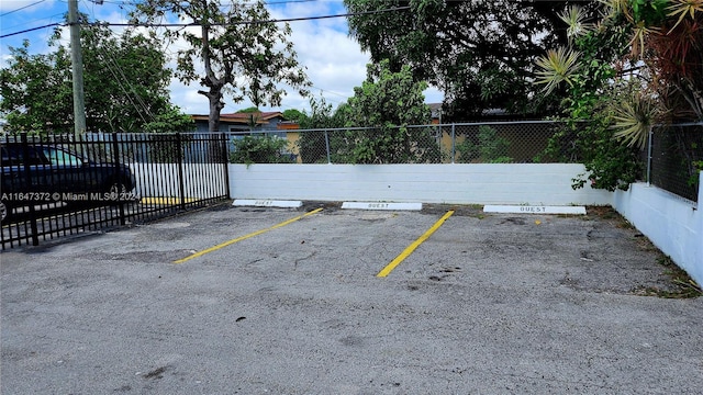 view of vehicle parking