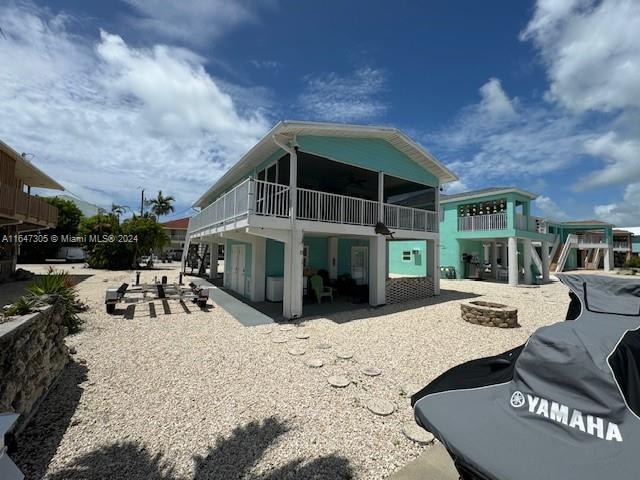 rear view of house with a patio area