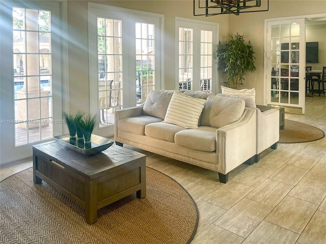 living room with a wealth of natural light