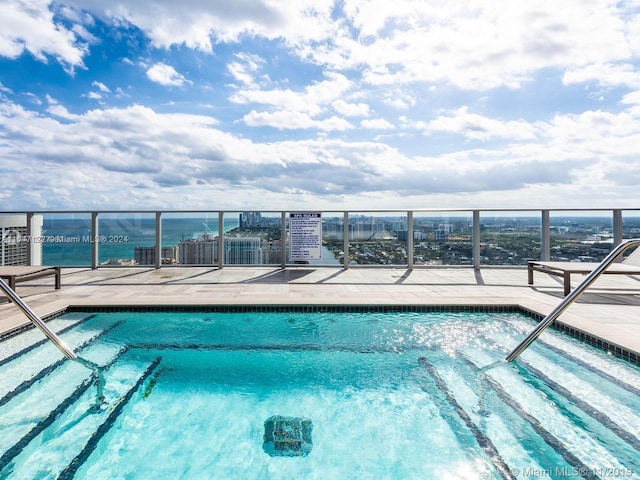 view of pool