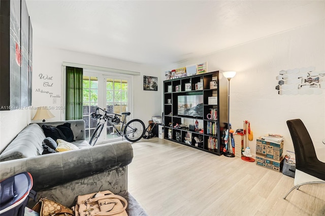 interior space featuring light hardwood / wood-style floors