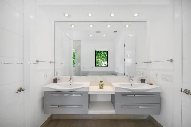 bathroom with vanity