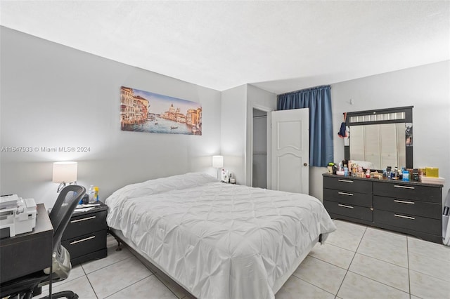 view of tiled bedroom