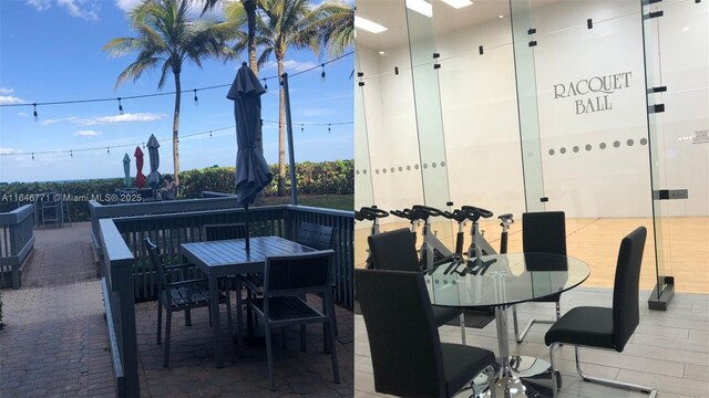 16400 Collins Ave Unit 646, Sunny Isles Beach, FL 33160 - living area featuring visible vents, floor to ceiling windows, and a textured ceiling