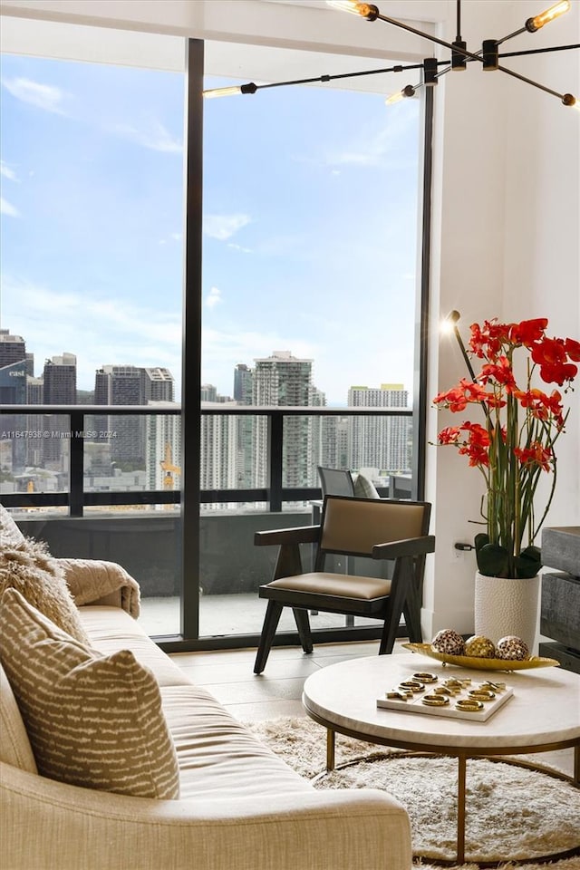 view of sunroom