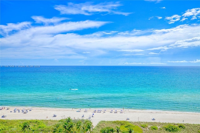 property view of water with a view of the beach