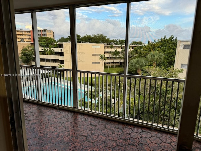 view of balcony