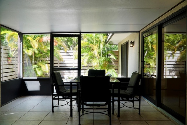 interior space with plenty of natural light