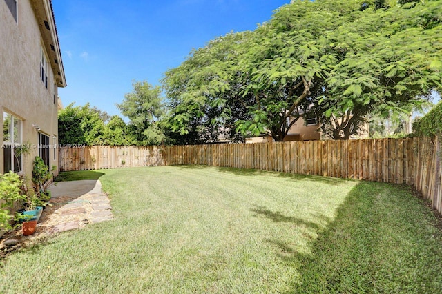 view of yard featuring a patio area