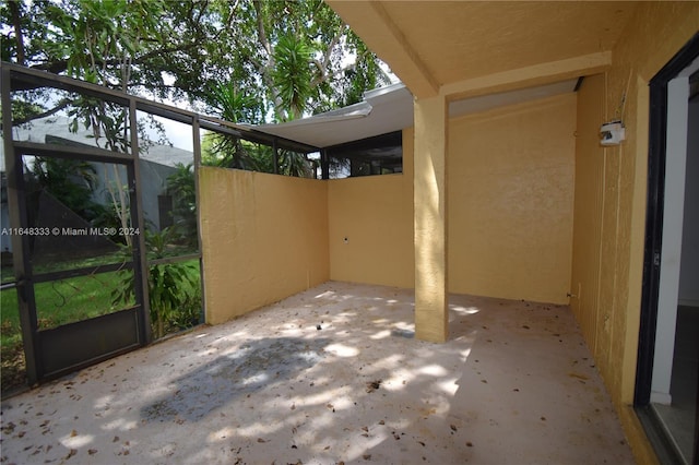 view of patio with an attached carport