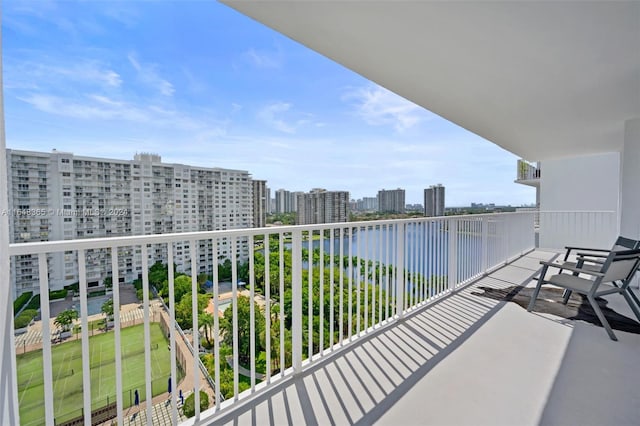 view of balcony