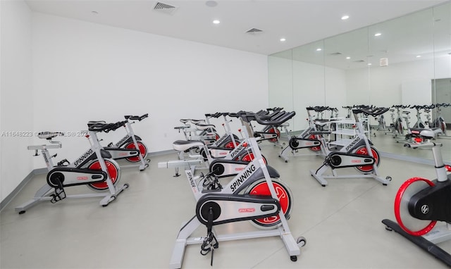 view of exercise room