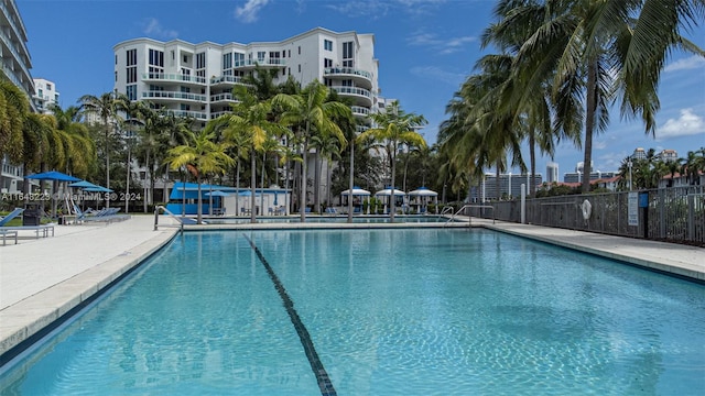 view of pool