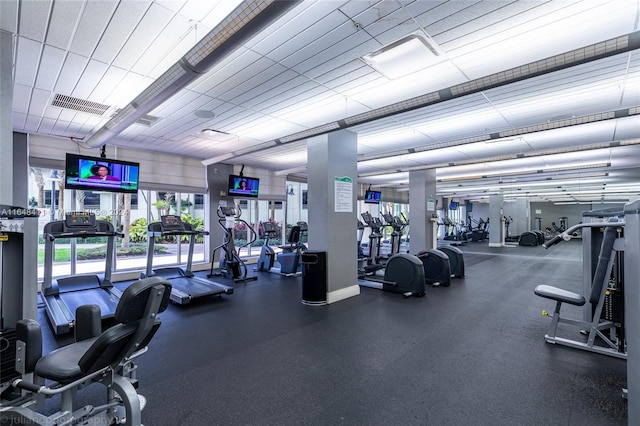 view of exercise room