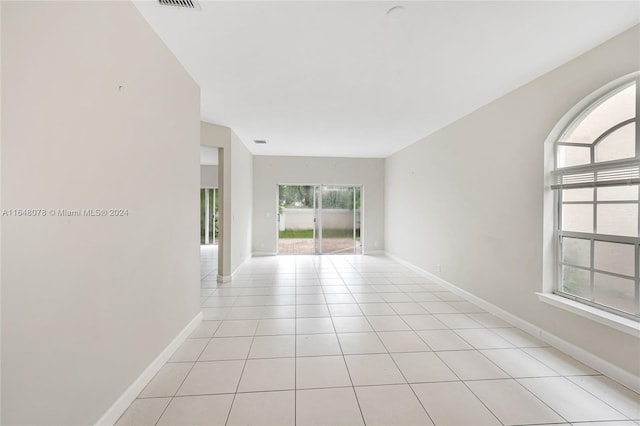 view of tiled empty room