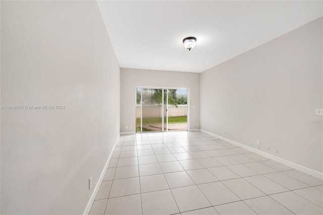 view of tiled empty room