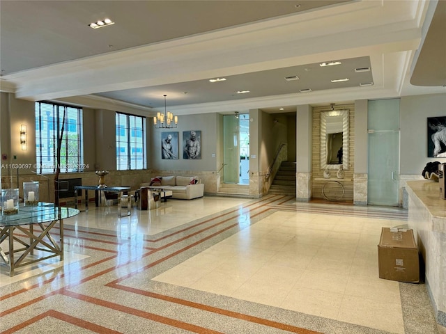 view of community lobby