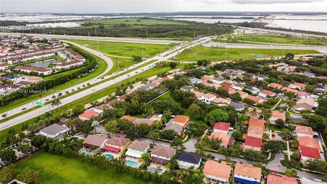 8886 NW 187th St, Miami, FL 33018 - birds eye view of property with a residential view and a water view