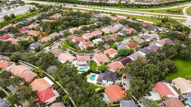 8886 NW 187th St, Miami, FL 33018 - aerial view with a residential view