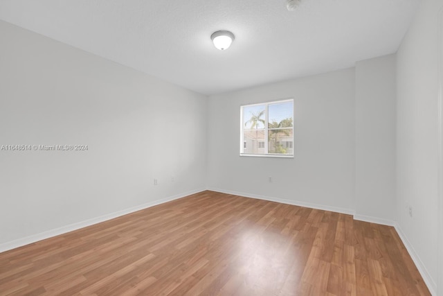 empty room featuring light hardwood / wood-style floors