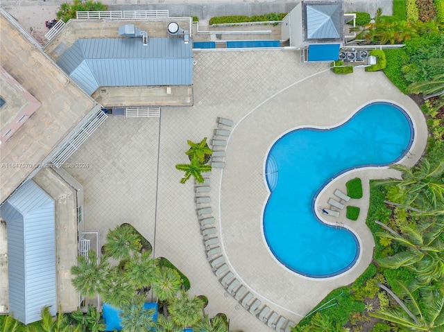 view of pool with a patio