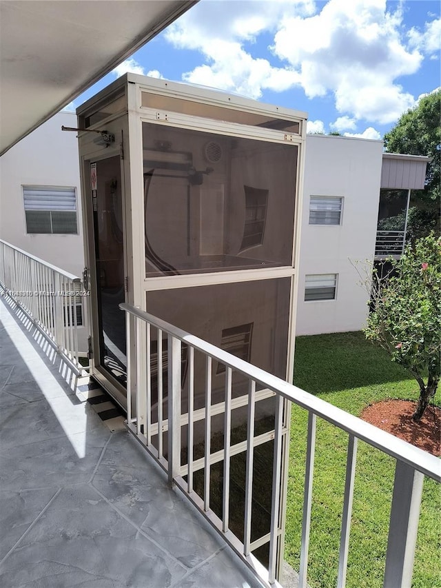 view of balcony