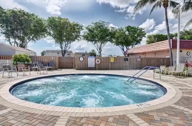 view of pool with a patio