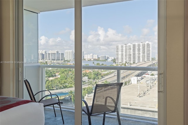 view of balcony