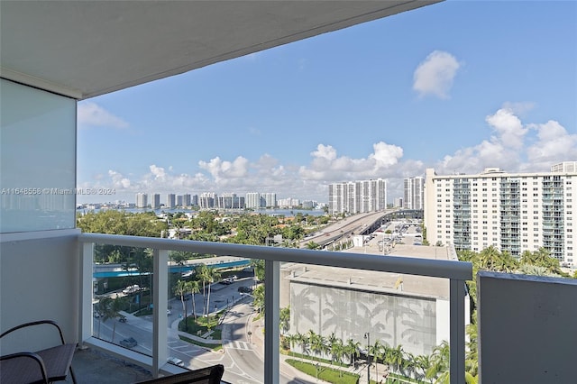 view of balcony