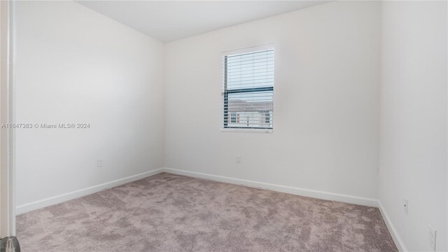 view of carpeted empty room