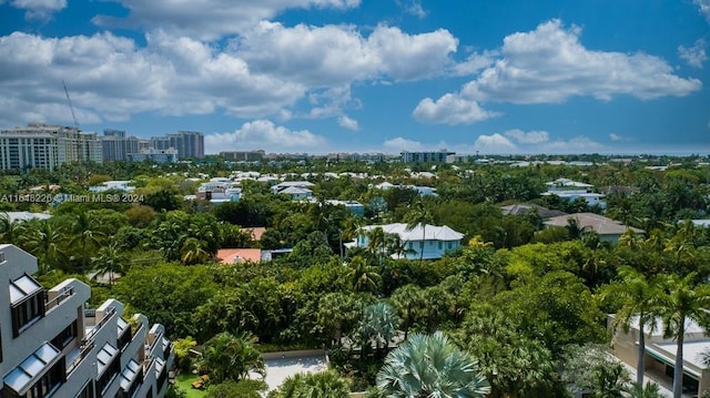 aerial view featuring a view of city