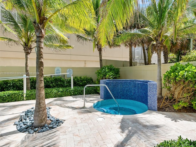 view of pool with a patio