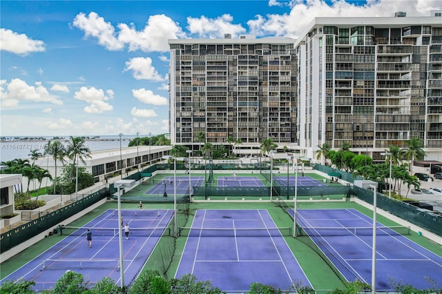 view of sport court